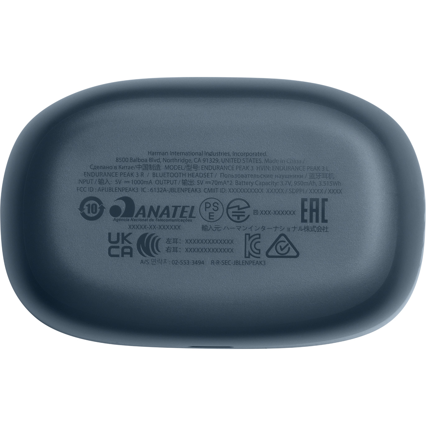 Навушники JBL Endurance Peak 3 Blue