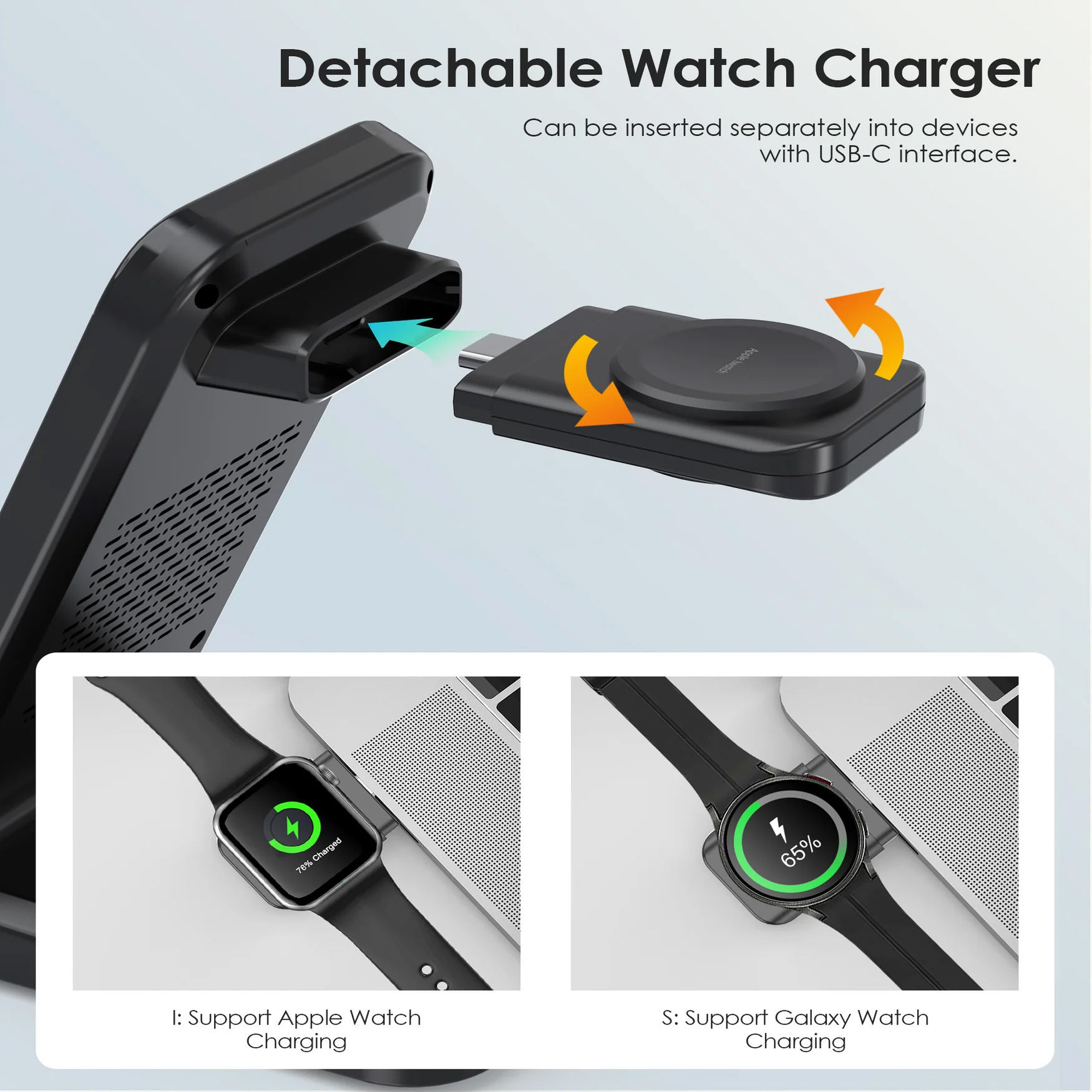 Беспроводное зарядное устройство CHOETECH T608-F Black