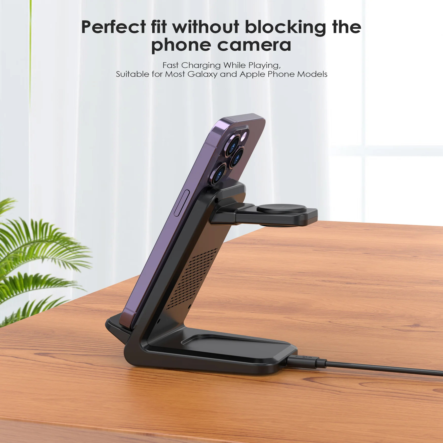 Беспроводное зарядное устройство CHOETECH T608-F Black