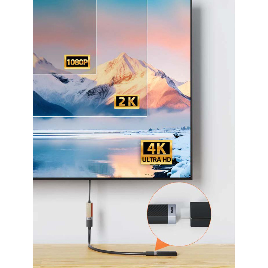 Кабель-подовжувач CABLETIME 4K 60Hz HDMI v2.0 0.5м Black/Gray (CH26E)