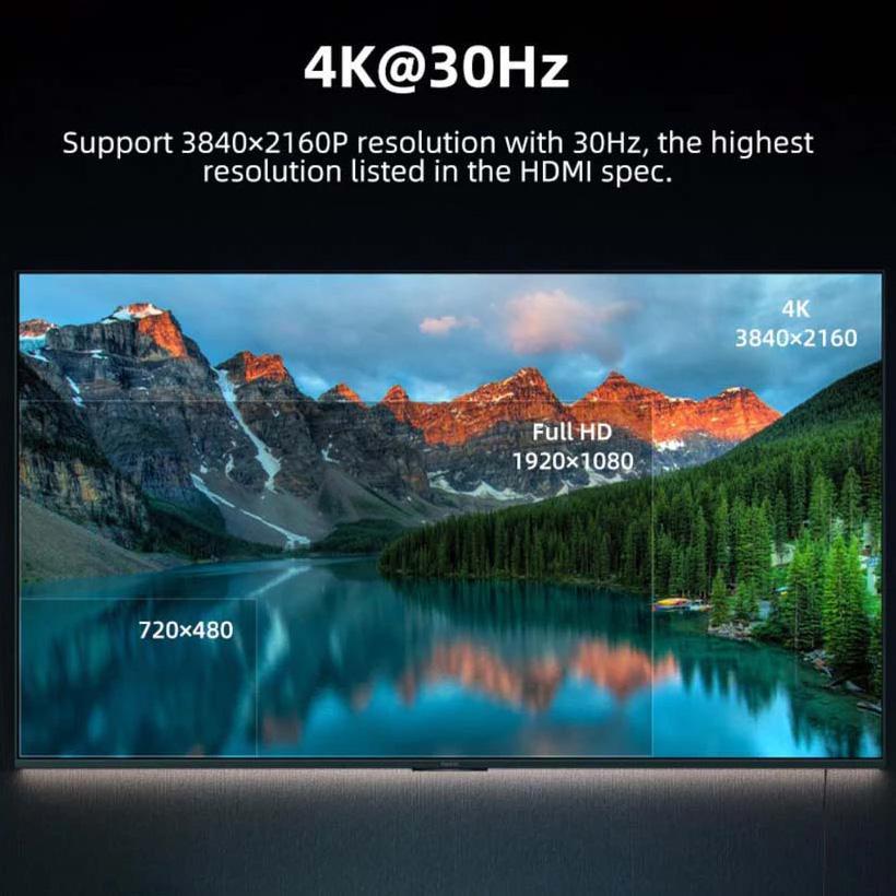 Кабель CABLETIME 4K 30Hz USB-C to HDMI v1.4 3м Black/Gray (CC12N)
