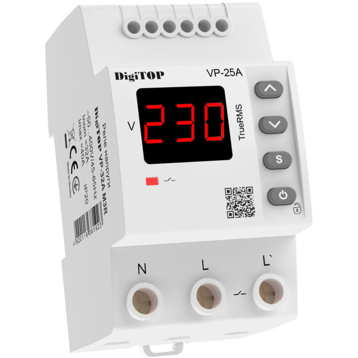 Реле напруги DIGITOP VP-25A M3R