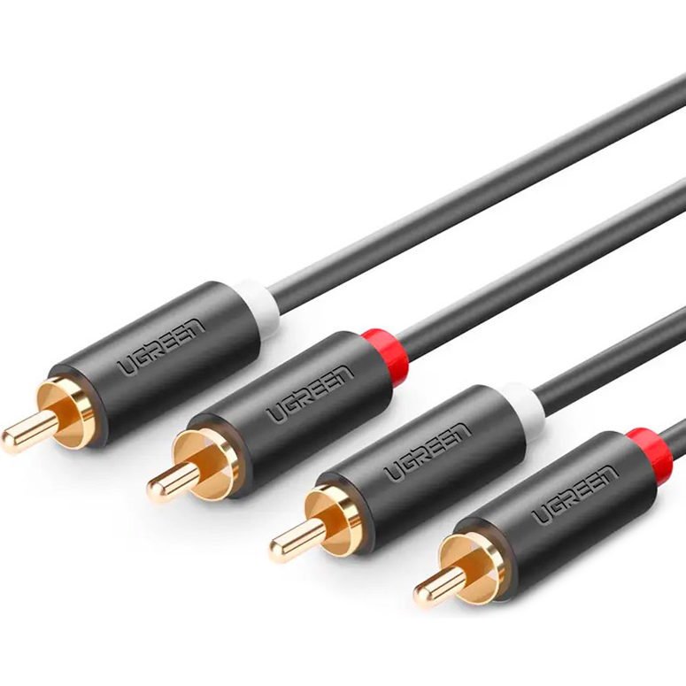 Кабель UGREEN AV104 Audio 2xRCA - 2xRCA 5м Black (10520)
