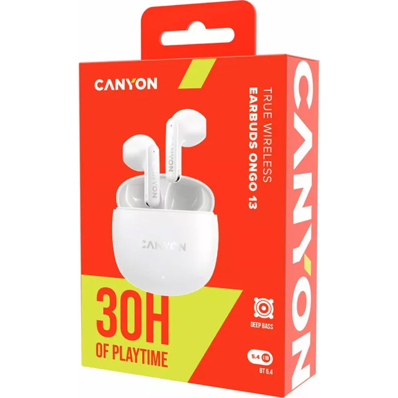 Наушники CANYON OnGo 13 White