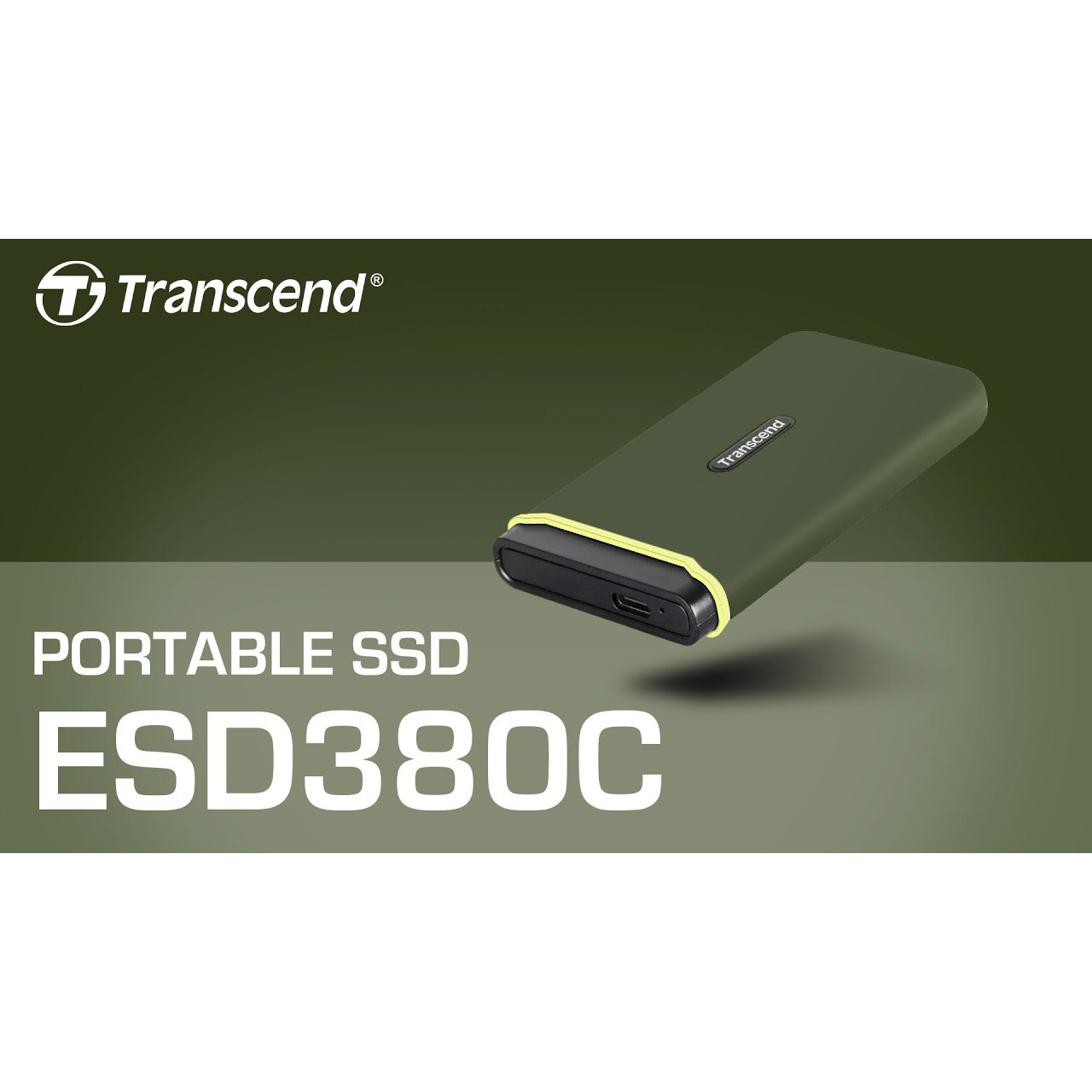 Портативний SSD диск TRANSCEND ESD380C 4TB USB3.2 Gen2x2 Military Green (TS4TESD380C)