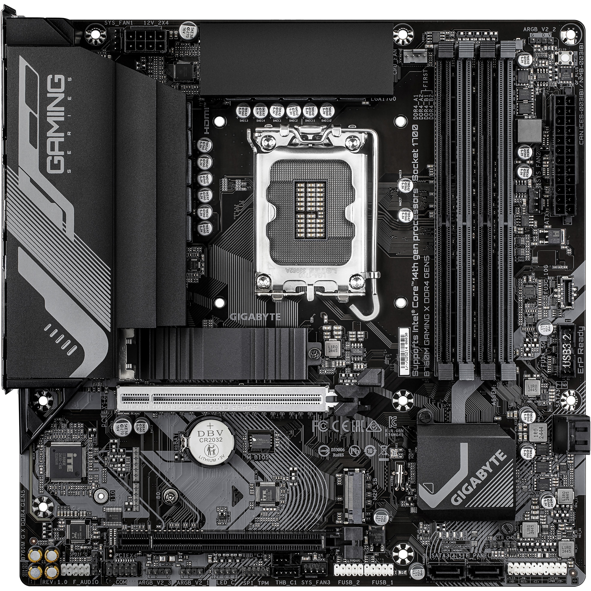 Материнская плата GIGABYTE B760M Gaming X DDR4 Gen5