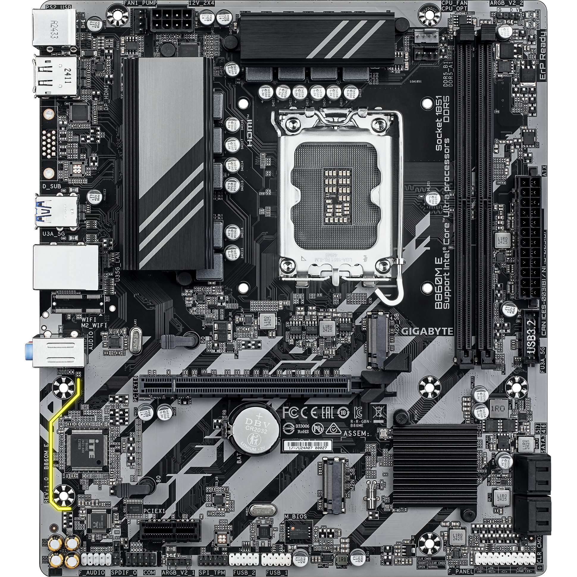 Материнская плата GIGABYTE B860M E