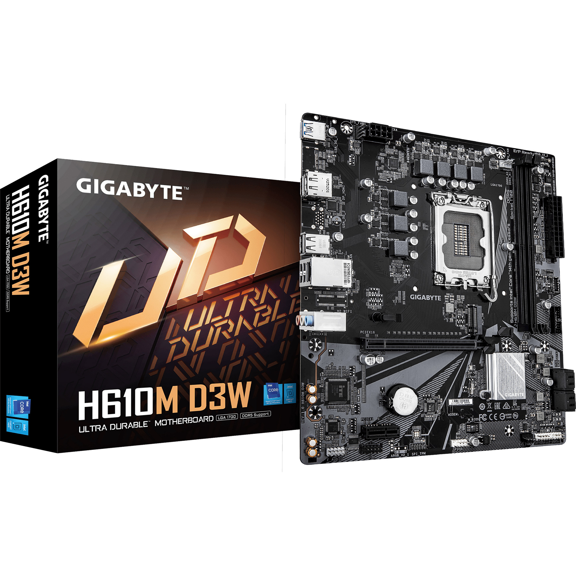 Материнская плата GIGABYTE H610M D3W