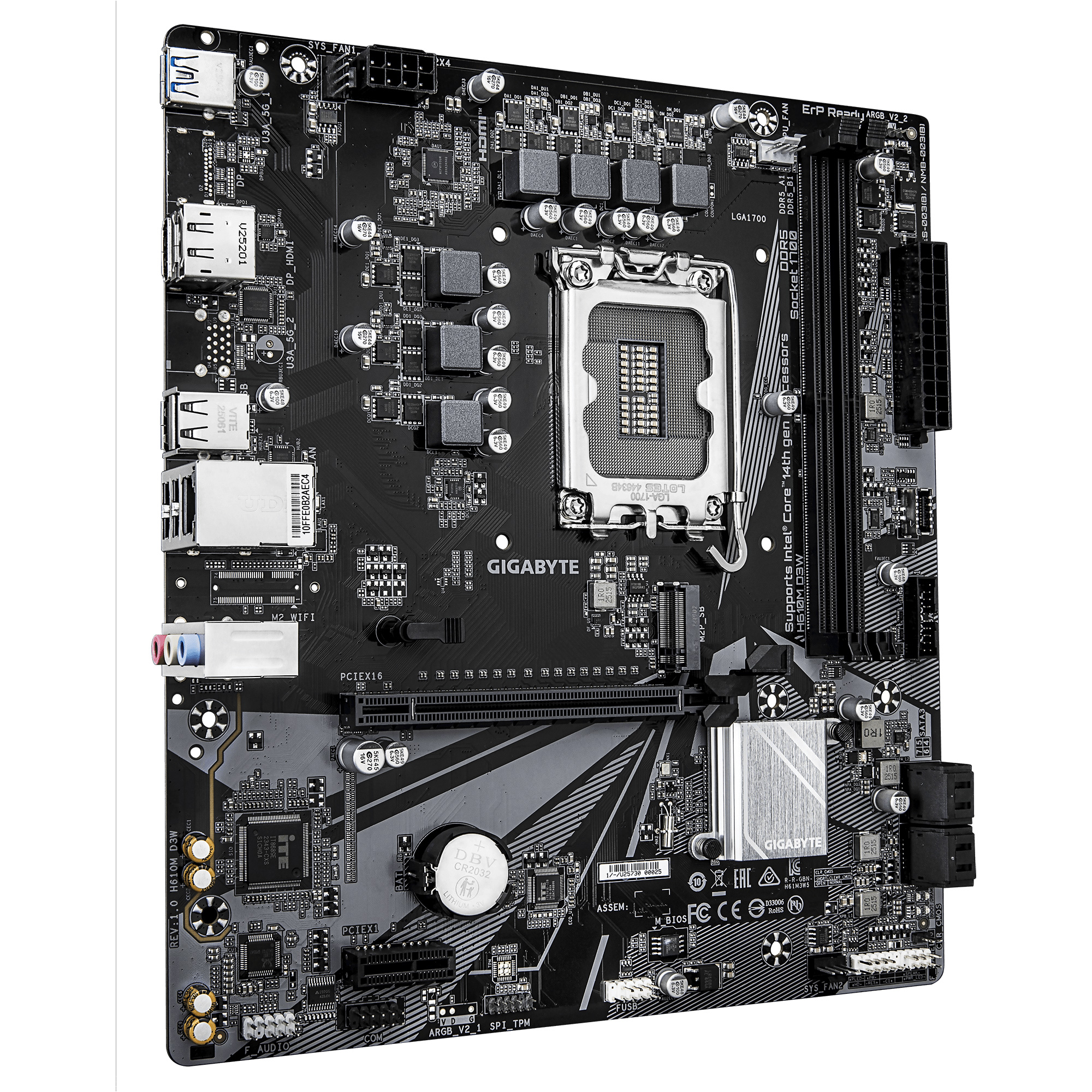 Материнская плата GIGABYTE H610M D3W