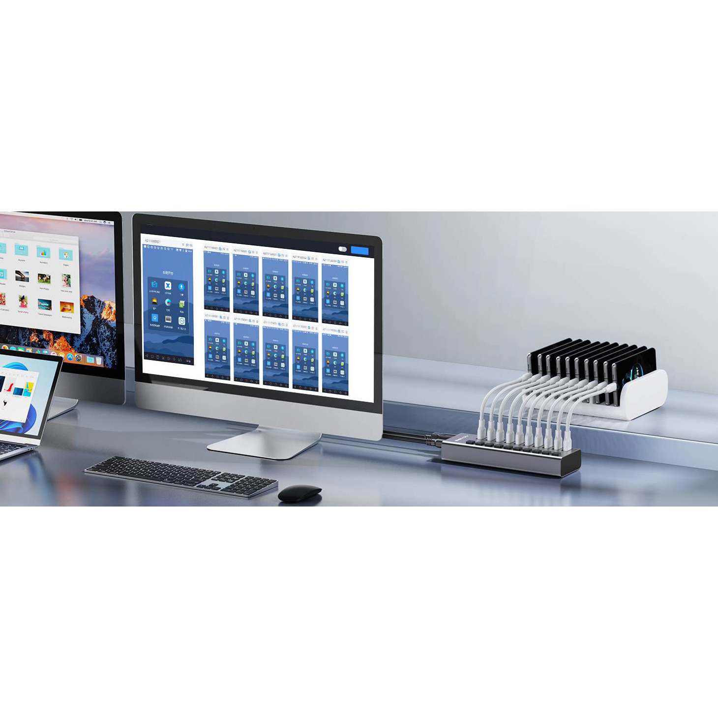 USB-хаб с выключателями ACASIS HB1602A USB-A to 10xUSB-A3.0