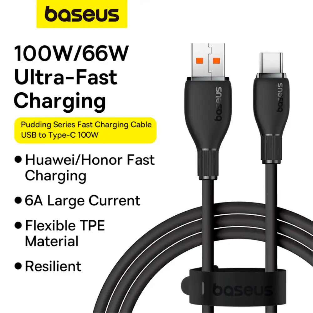 Кабель BASEUS USB to Type-C 100W 2м (P10355703111-01)