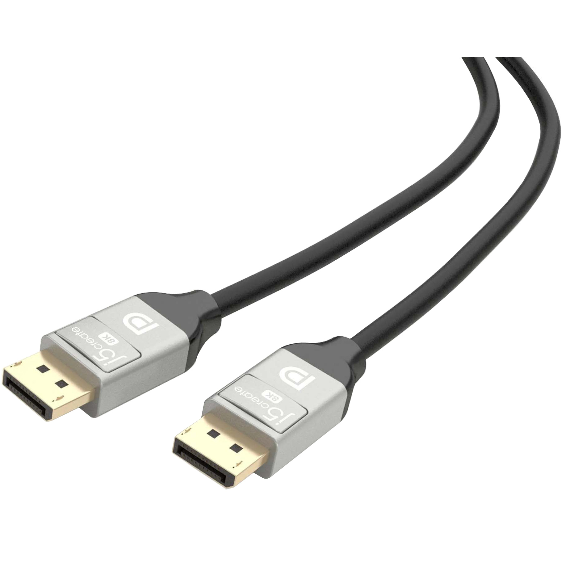 Кабель J5CREATE DisplayPort 8K DisplayPort 2м Black/Gray