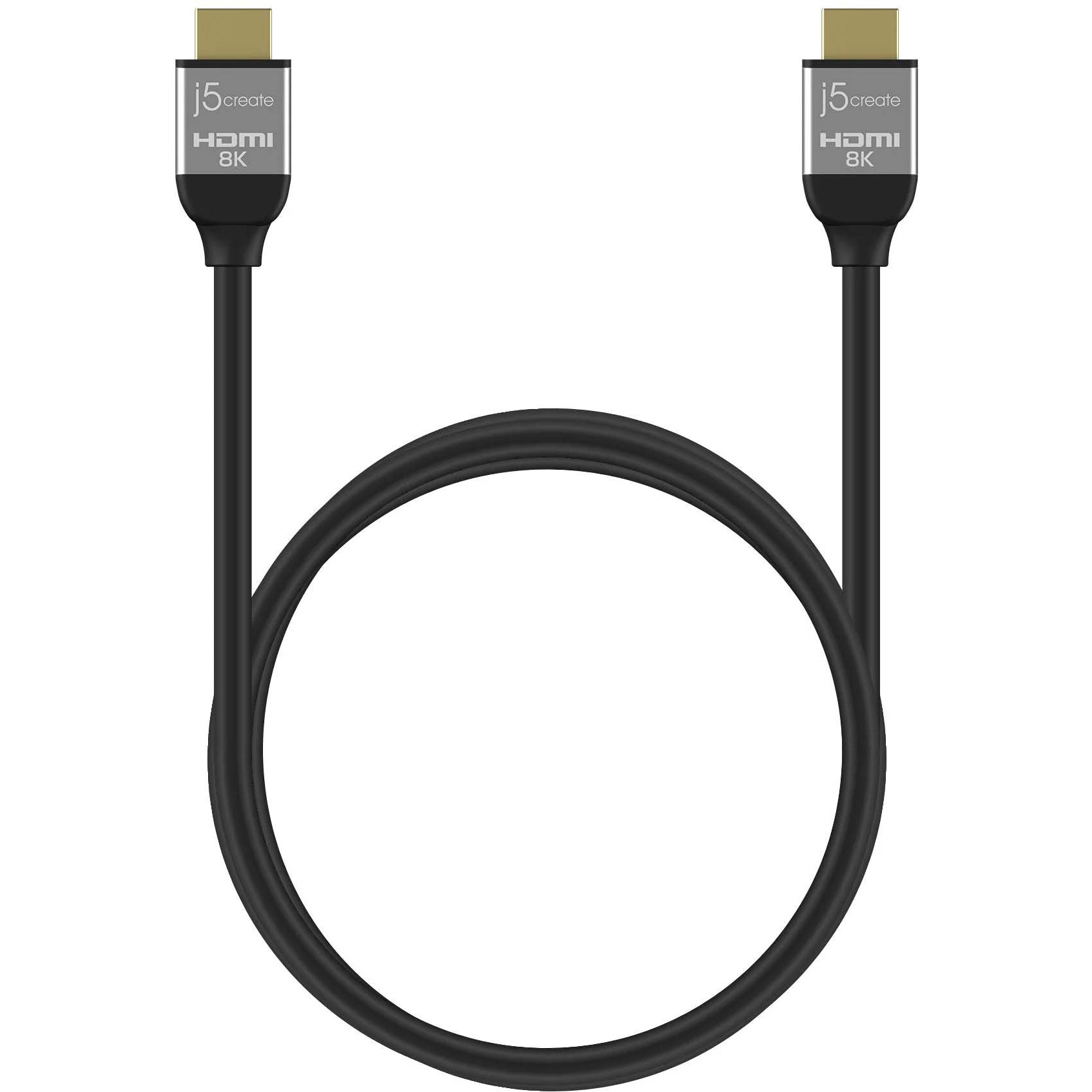 Кабель J5CREATE HDMI 8K HDMI v2.1 2м Black/Gray