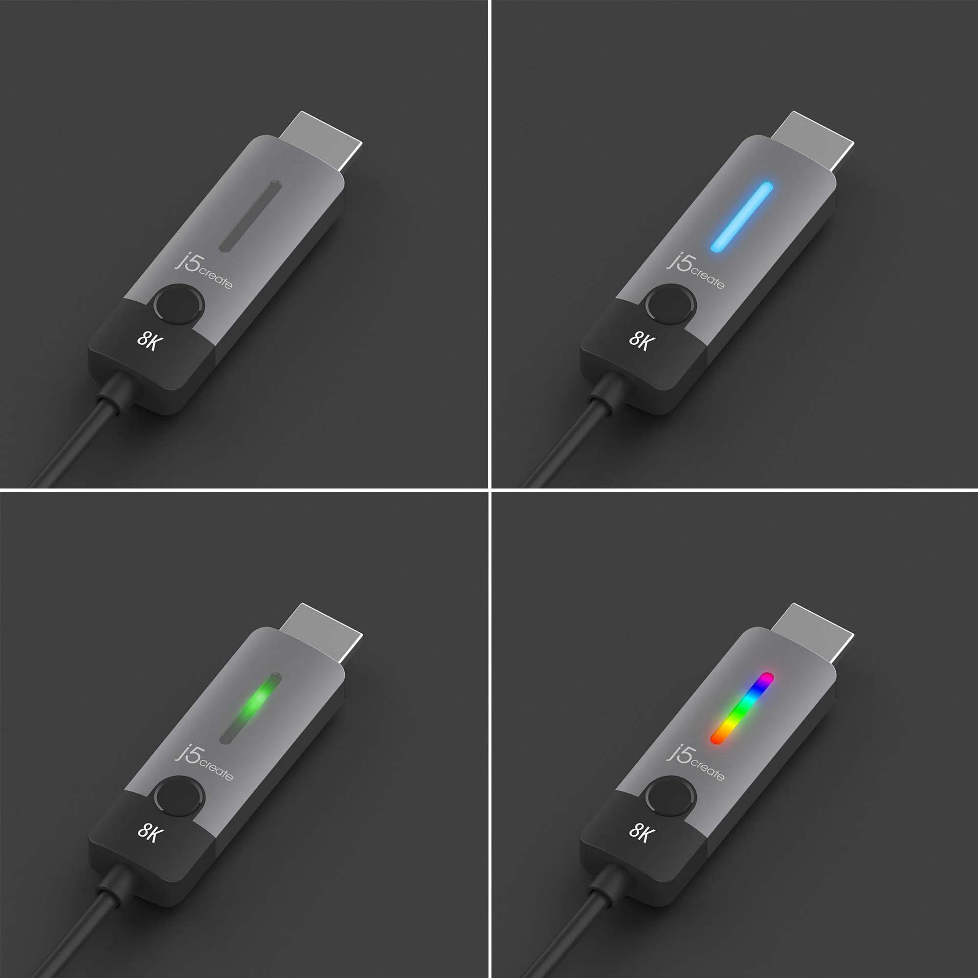 Кабель J5CREATE USB-C - HDMI USB-C to HDMI v2.1 1.8м Black/Gray