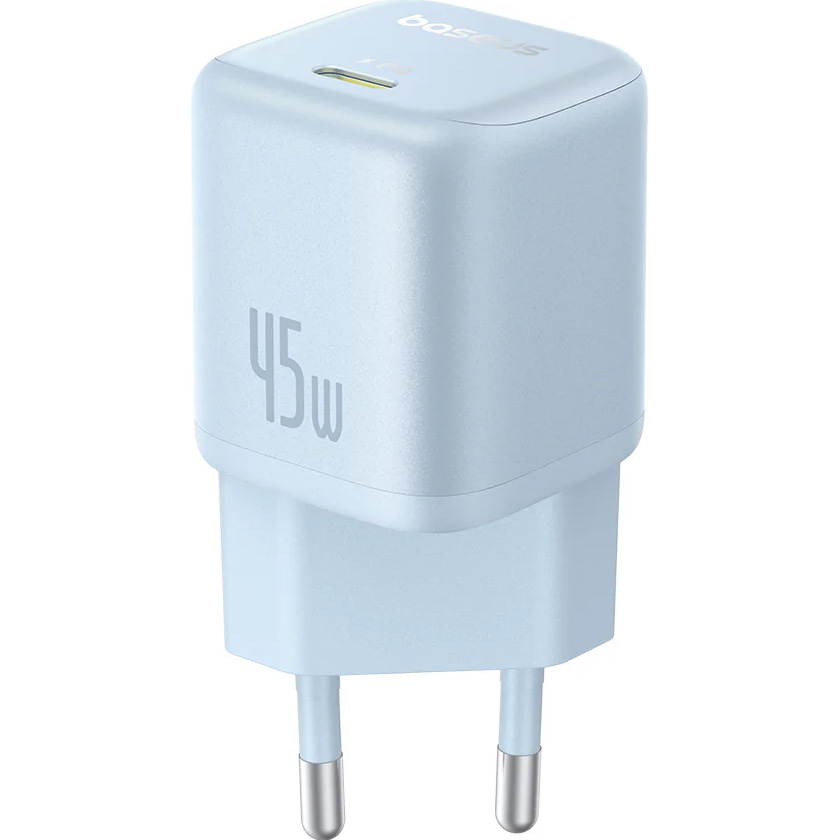Зарядний пристрій BASEUS PicoGo GaN Fast Charger 1C 45W Blue (P10176800313-00)