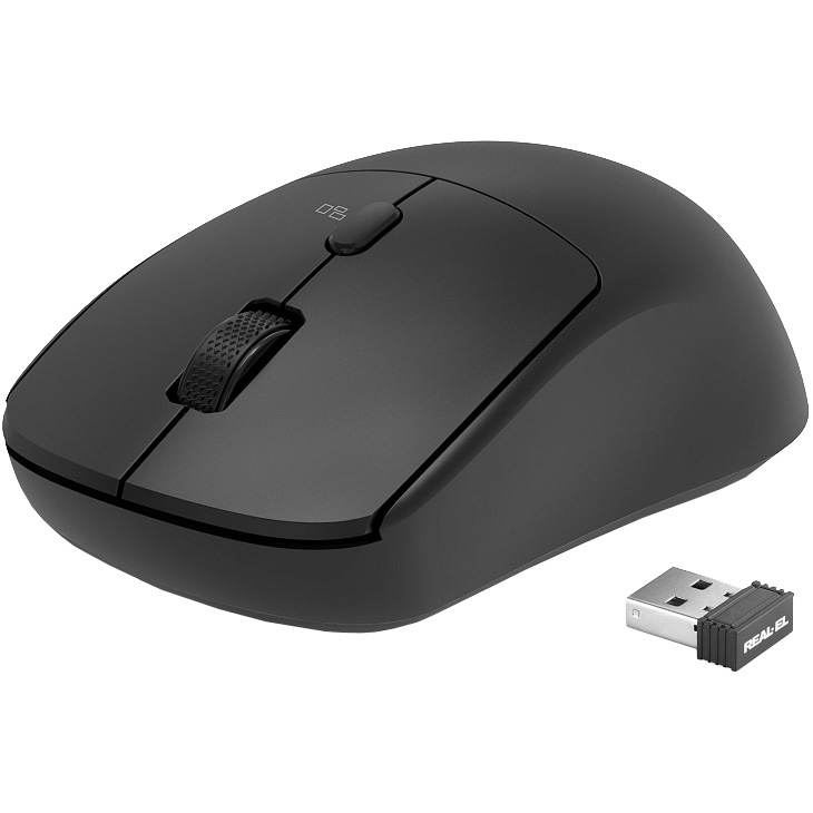 Миша REAL-EL RM-317 Wireless Black (EL123200052)