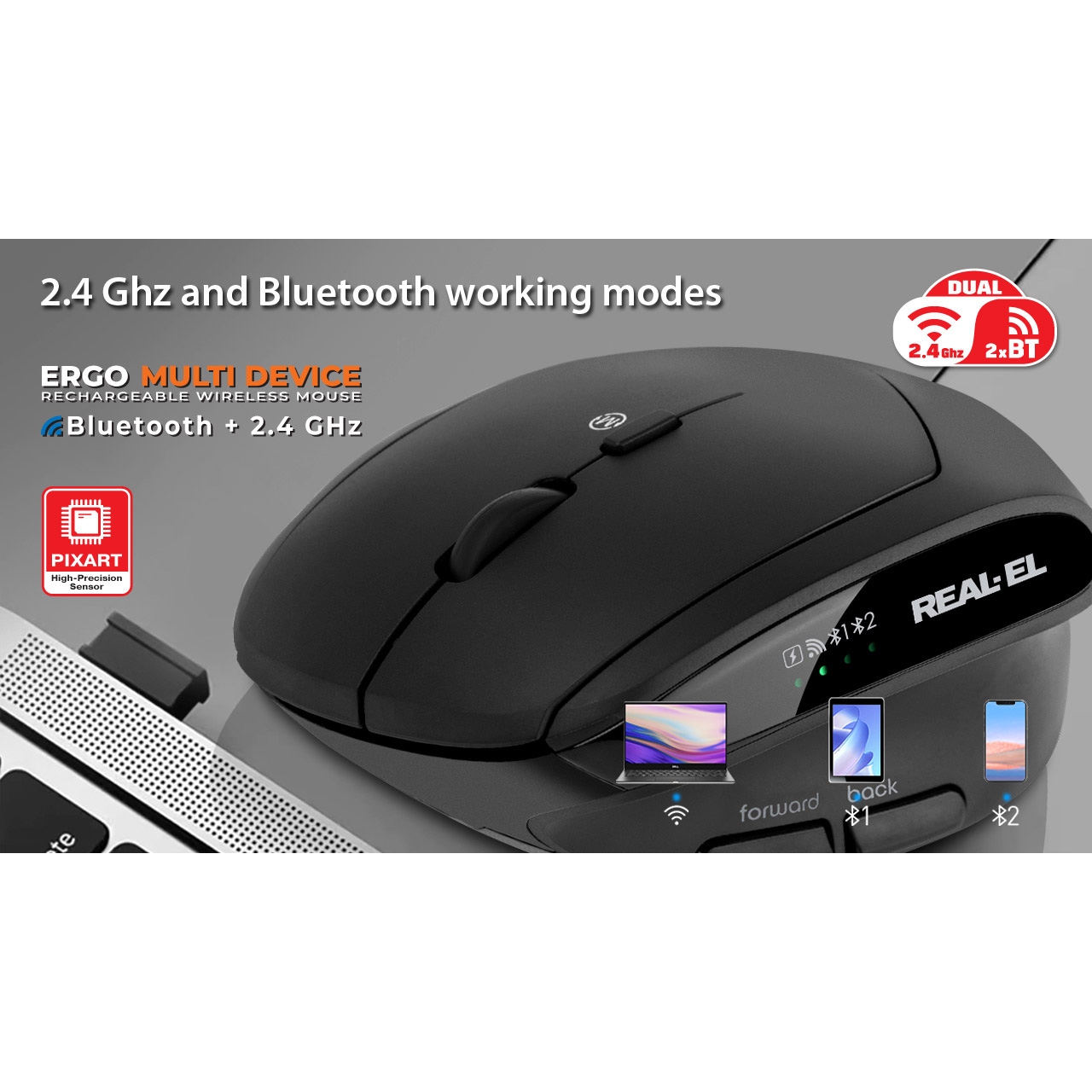Миша REAL-EL RM-490 Wireless (EL123200058)