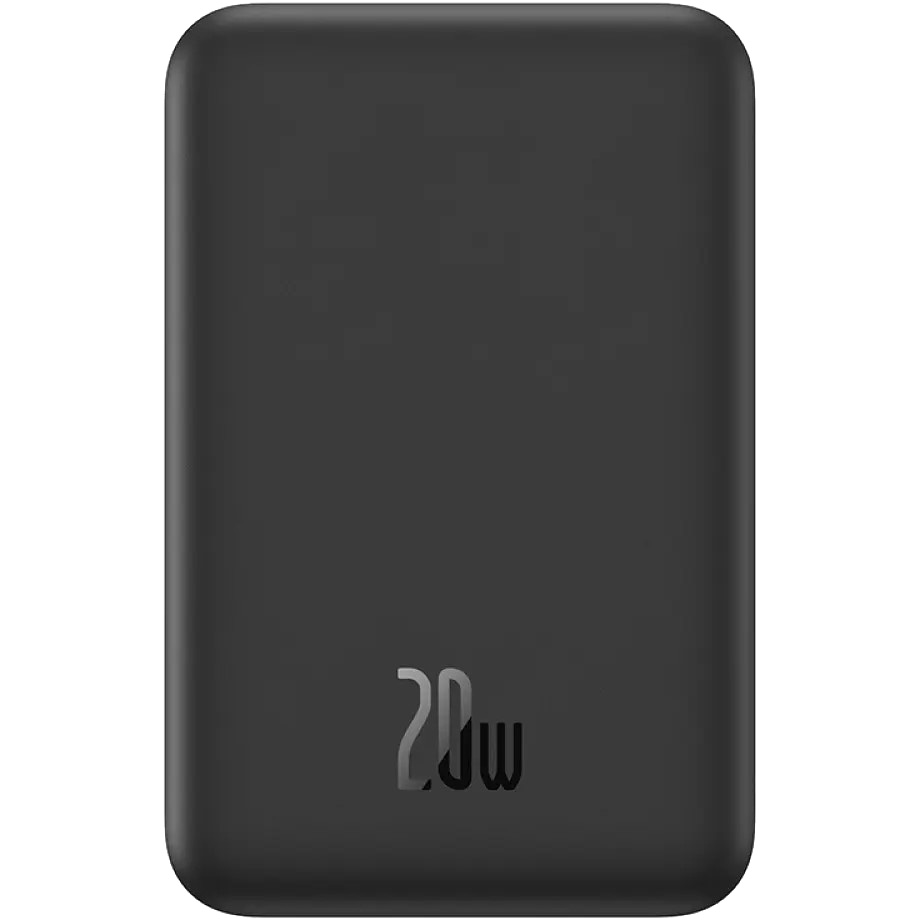 Повербанк з бездротовою зарядкою BASEUS Magnetic Mini Wireless Fast Charge 2in1 20W 5000mAh Black (P10022107113-00)