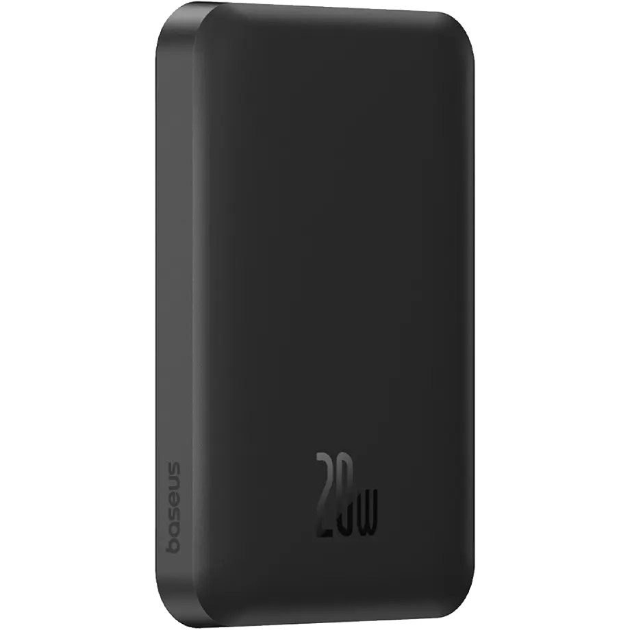 Повербанк з бездротовою зарядкою BASEUS Magnetic Mini Wireless Fast Charge 2in1 20W 5000mAh Black (P10022107113-00)