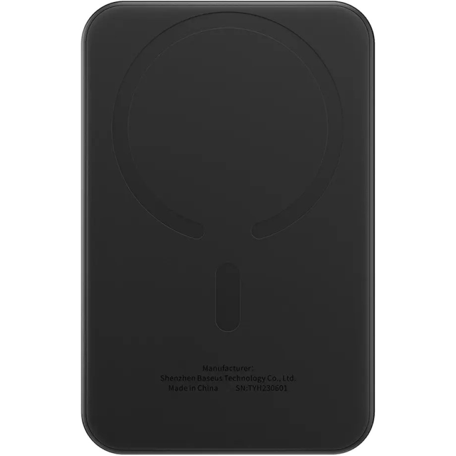 Повербанк з бездротовою зарядкою BASEUS Magnetic Mini Wireless Fast Charge 2in1 20W 5000mAh Black (P10022107113-00)