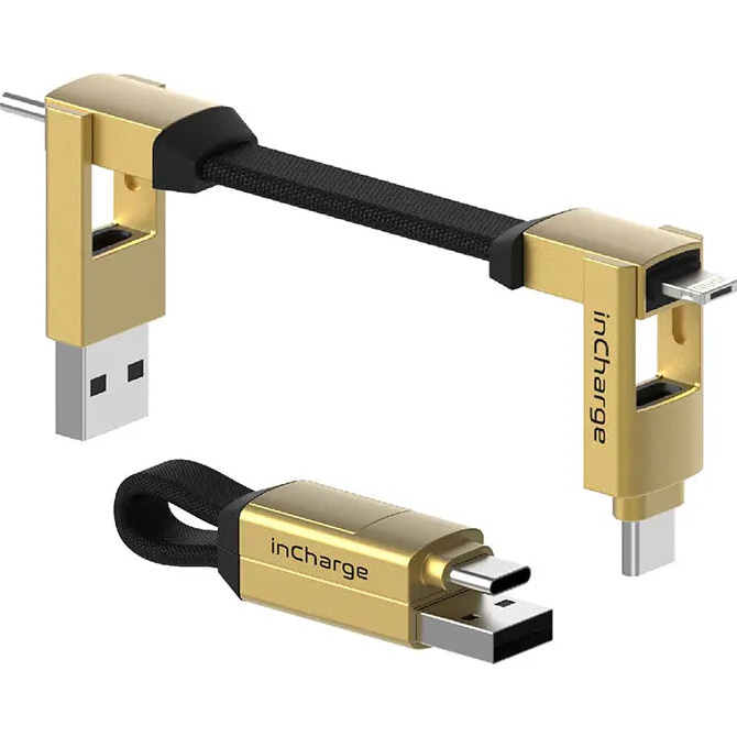 Кабель ROLLING SQUARE inCharge 6 0.06м Gold (SIX03R)