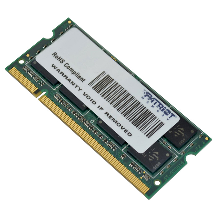 Модуль пам'яті PATRIOT Signature Line SO-DIMM DDR2 800MHz 2GB (PSD22G8002S)