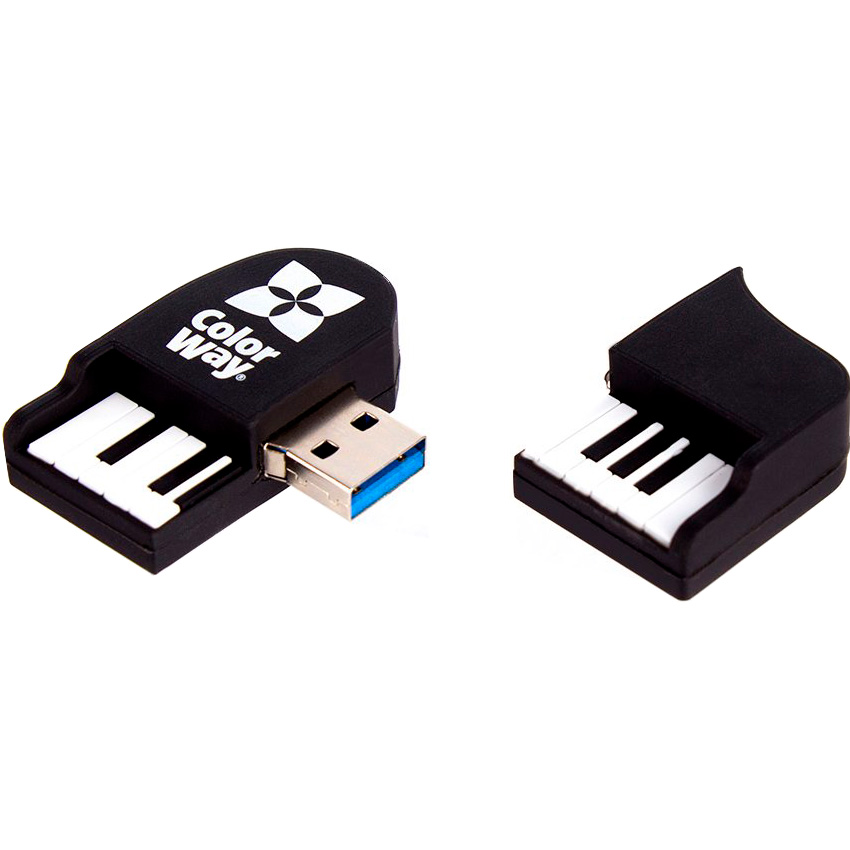 Флэшка 64GB COLORWAY Piano USB 3.0 (CW-USBPO64)