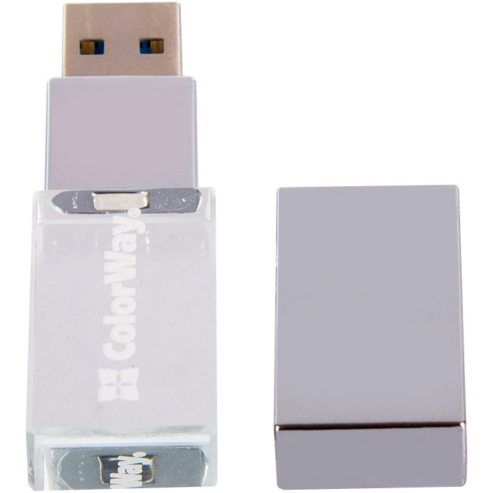 Флешка 32GB COLORWAY Crystal USB 3.0 (CW-USBCL32)