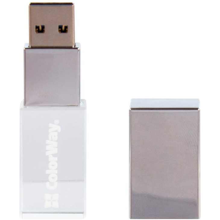 Флешка 32GB COLORWAY Crystal USB 3.0 (CW-USBCL32)