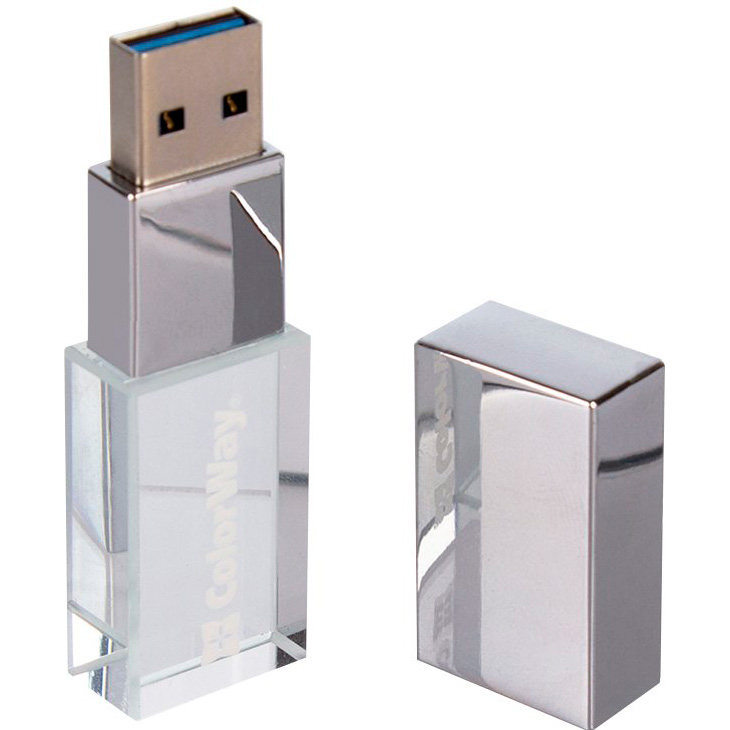 Флешка 32GB COLORWAY Crystal USB 3.0 (CW-USBCL32)