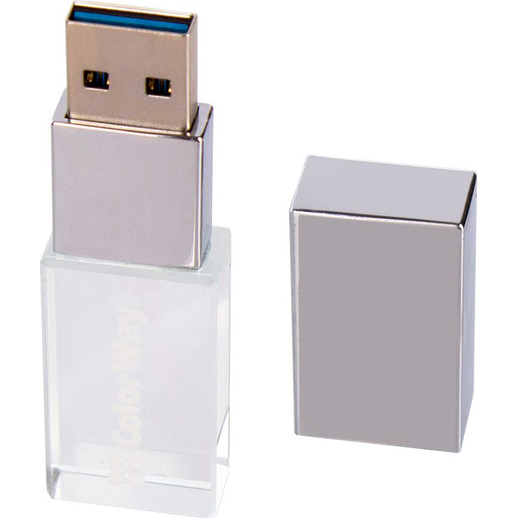 Флешка 32GB COLORWAY Crystal USB 3.0 (CW-USBCL32)