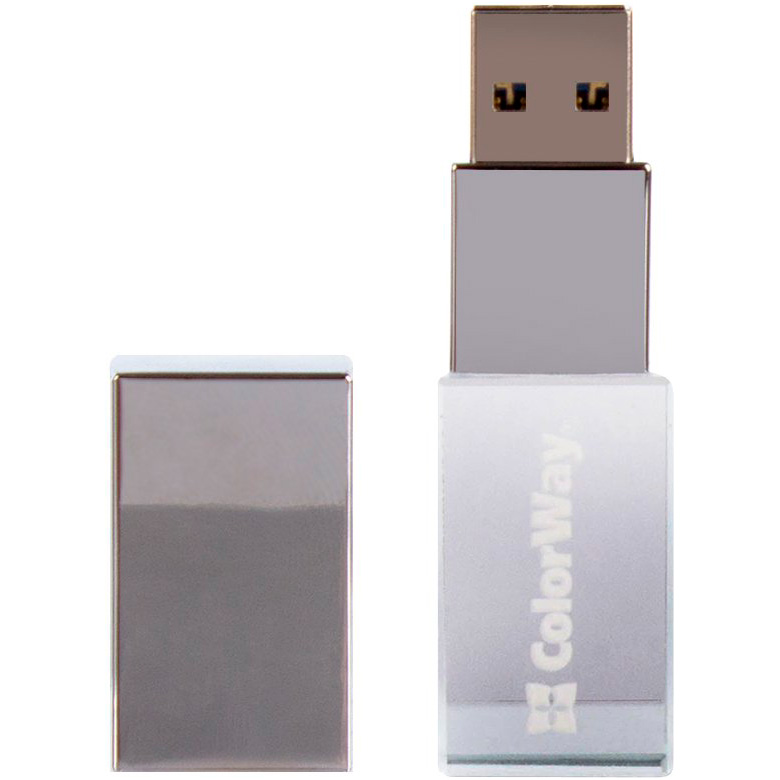 Флешка 64GB COLORWAY Crystal USB 3.0 (CW-USBCL64)