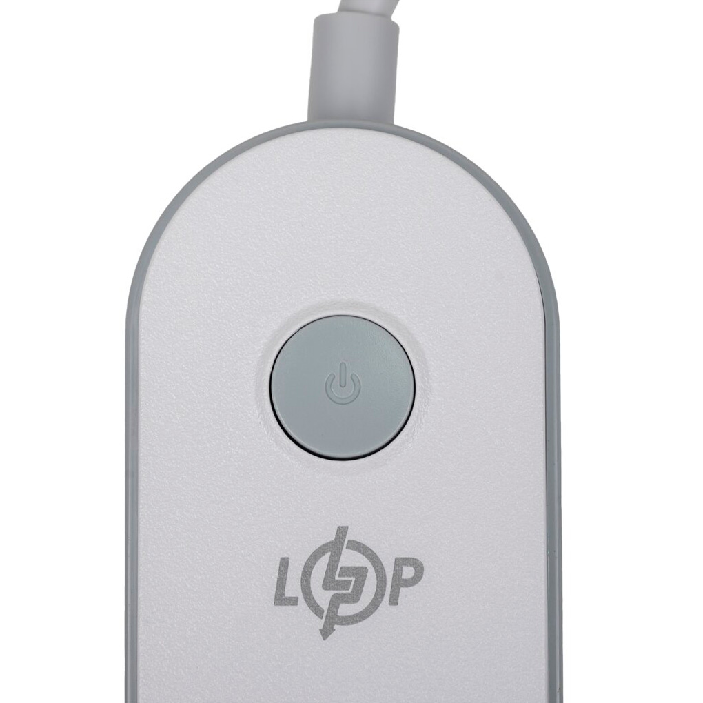 Мережевий фільтр LOGICPOWER F24U4 White, 4 розетки, 4xUSB, 2м