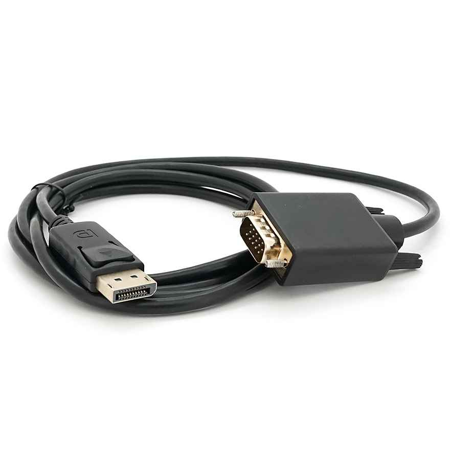 Конвертер відеосигналу VOLTRONIC DisplayPort - VGA 1.8м Black