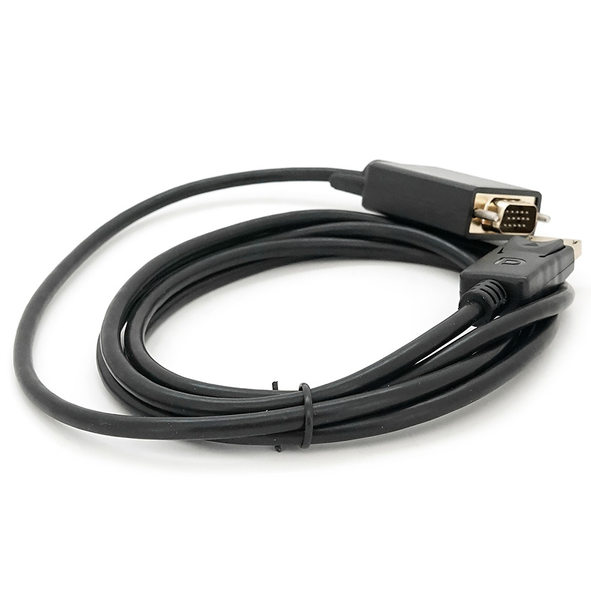 Конвертер відеосигналу VOLTRONIC DisplayPort - VGA 1.8м Black