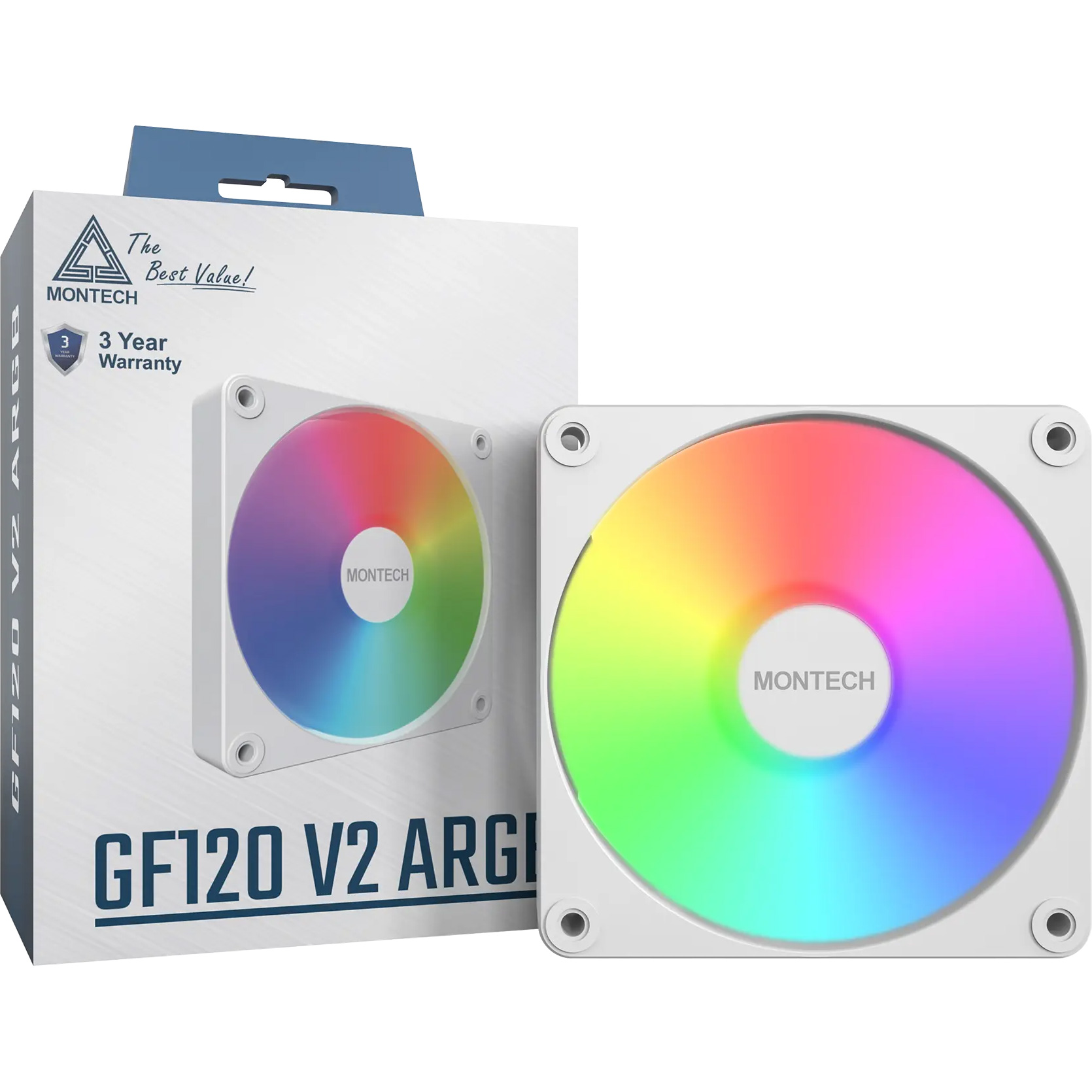 Вентилятор MONTECH GF120 V2 ARGB PWM White