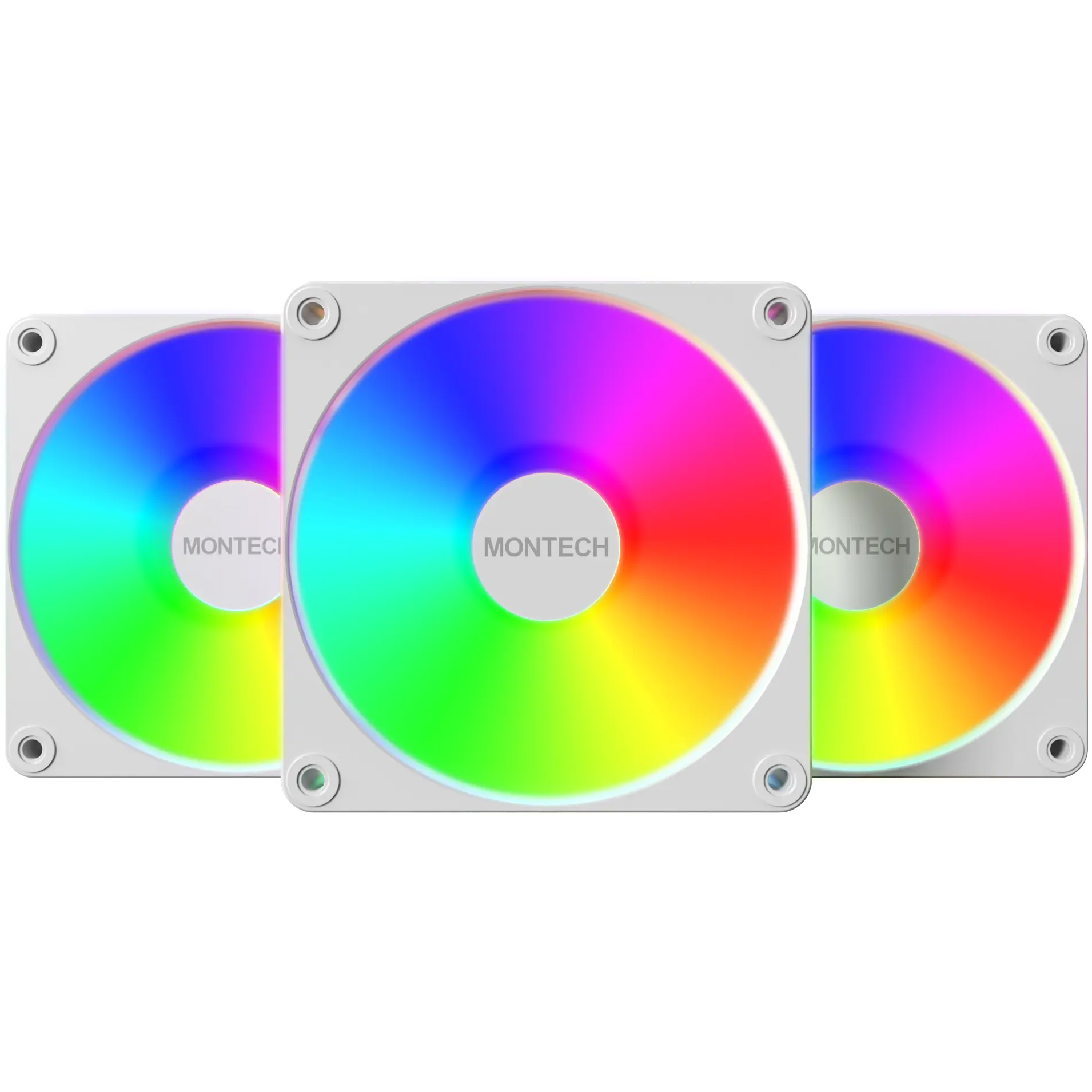 Комплект вентиляторов MONTECH GF120R V2 ARGB PWM White 3-Pack