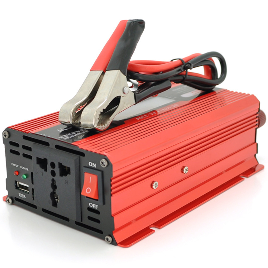Інвертор напруги UKC YT-500W-CI12V+LCD 12V/220V 300W