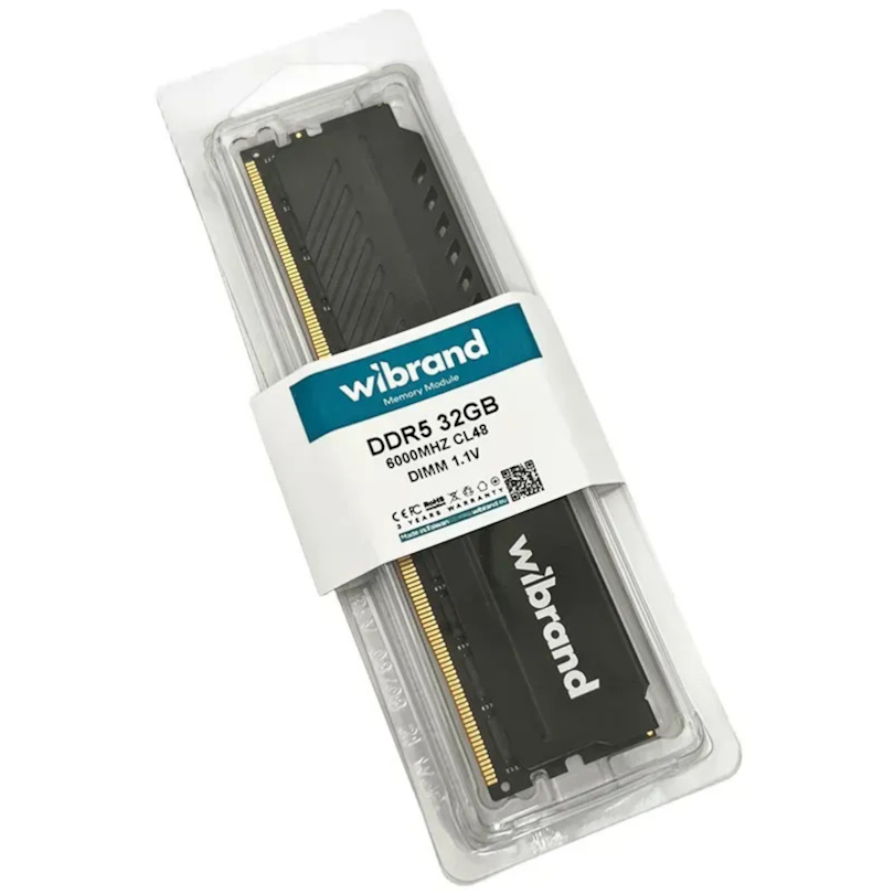 Модуль пам'яті WIBRAND DDR5 6000MHz 32GB (WI6000DDR5D/32GB)