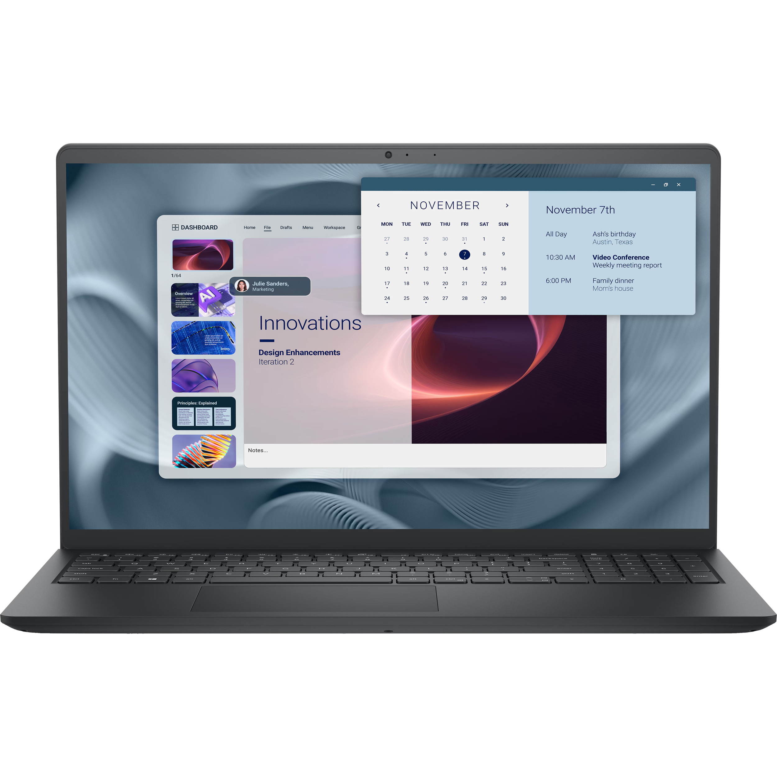 Ноутбук DELL Pro 15 Essential Carbon Black (PV15250RPLU005UA_W11P)