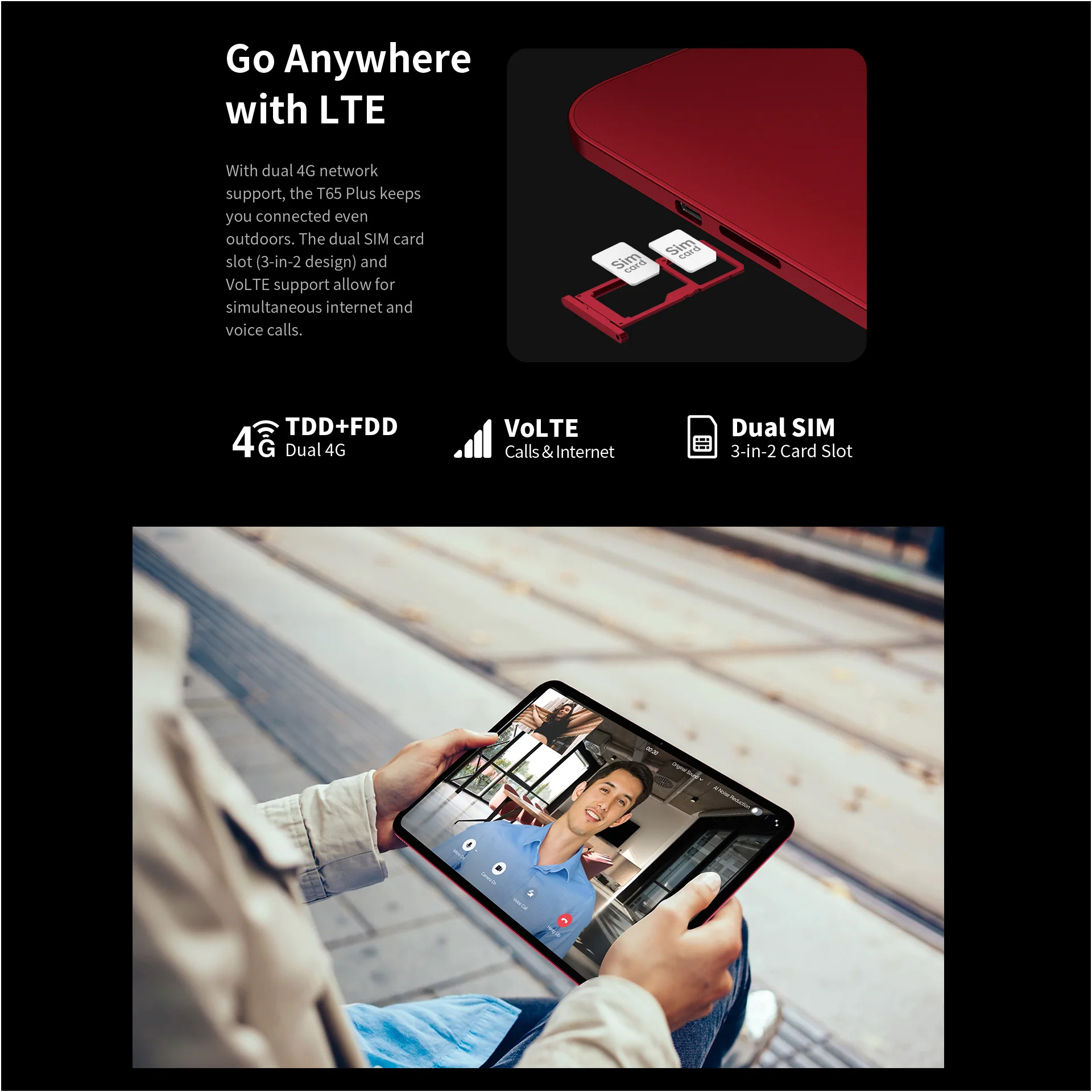 Планшет TECLAST T65 Plus 8/256GB Cherry Red (6940709687956)