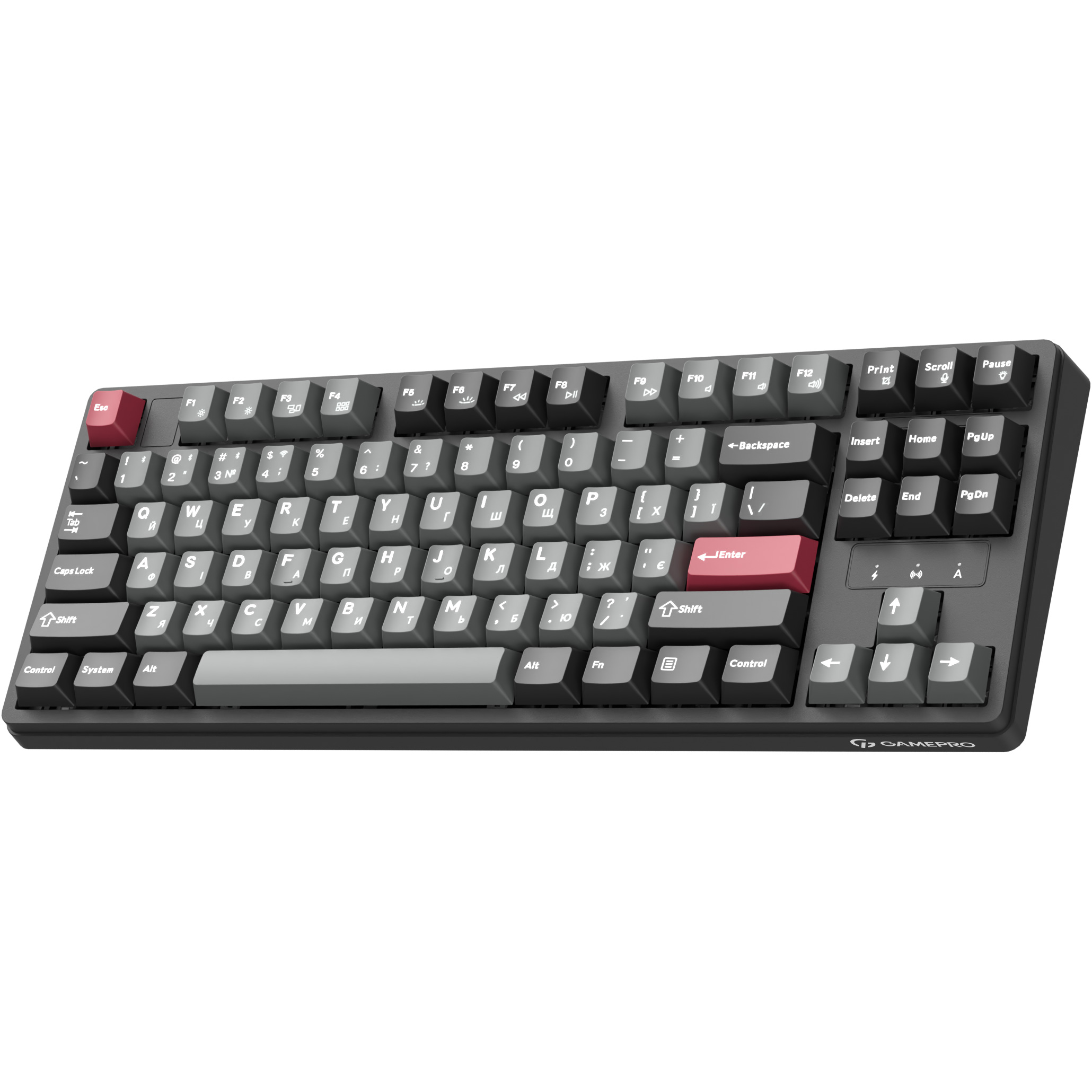 Клавіатура бездротова GAMEPRO Asgard Ragnar MK285BK Keychron Super Red Switch Black