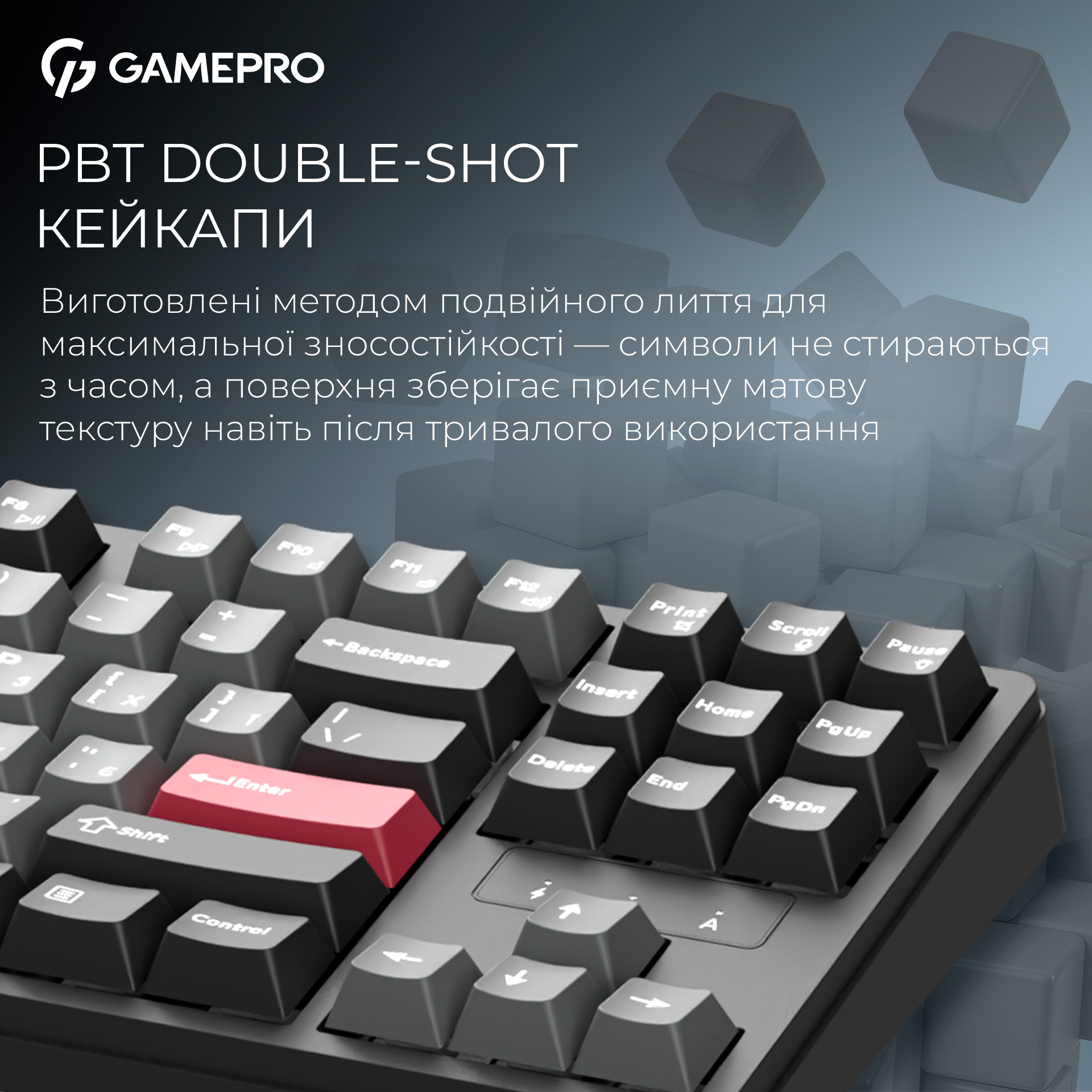 Клавіатура бездротова GAMEPRO Asgard Ragnar MK285BK Keychron Super Red Switch Black
