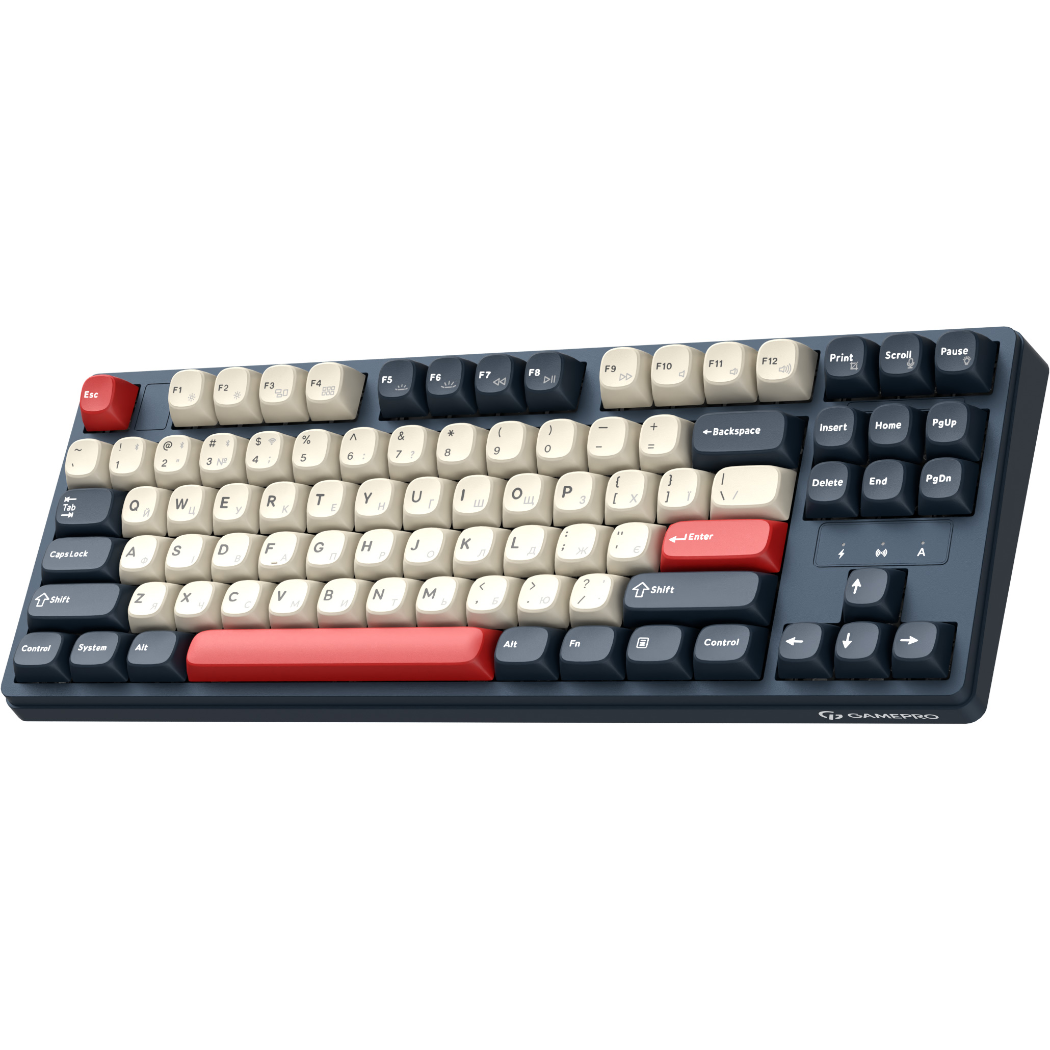 Клавиатура беспроводная GAMEPRO Asgard Ragnar MK285BL Keychron Super Red Switch Blue