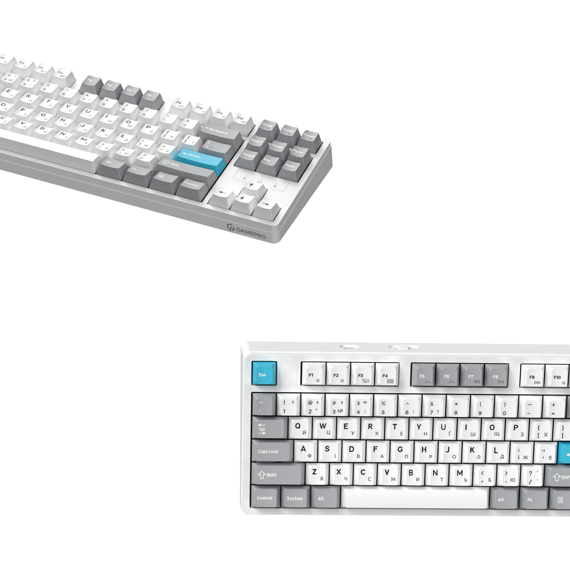 Клавіатура бездротова GAMEPRO Asgard Ragnar MK285WH Keychron Super Red Switch White