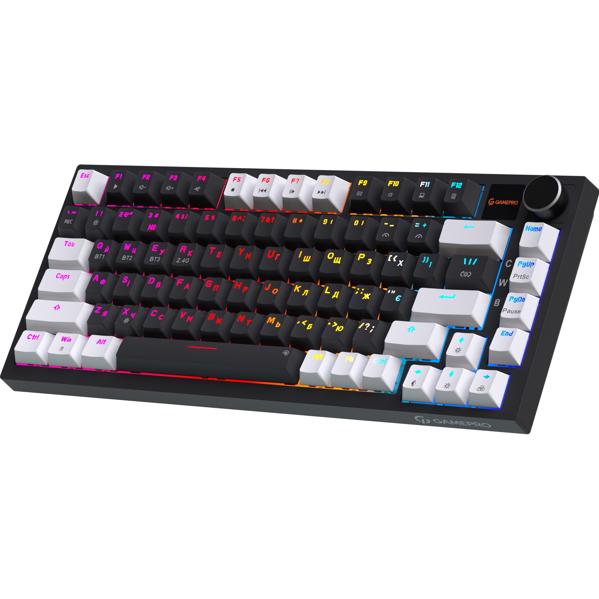 Клавиатура беспроводная GAMEPRO Asgard Valhalla Pro MK160B-D-Pro Rainy Switch Black