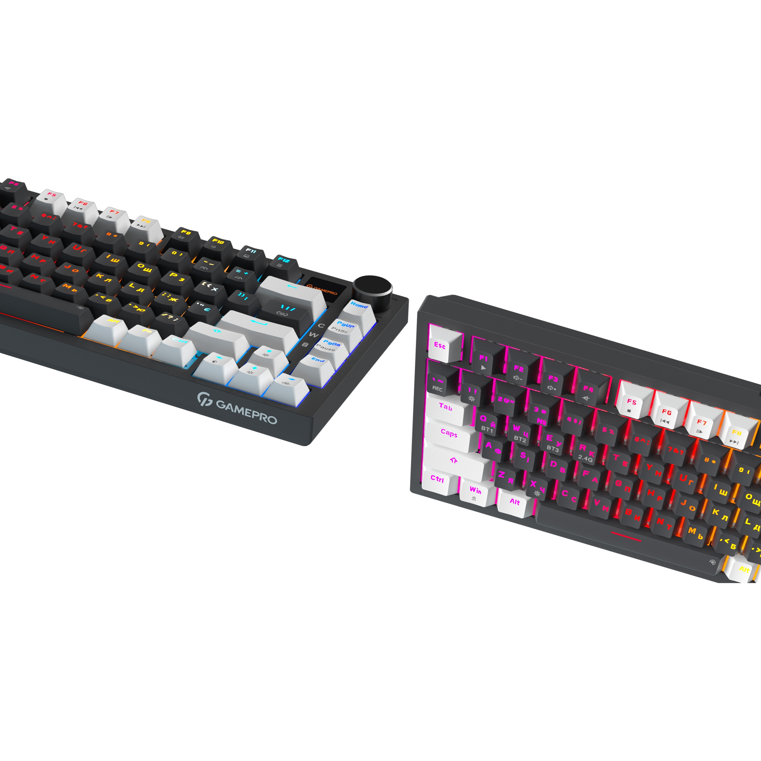 Клавиатура беспроводная GAMEPRO Asgard Valhalla Pro MK160B-D-Pro Rainy Switch Black
