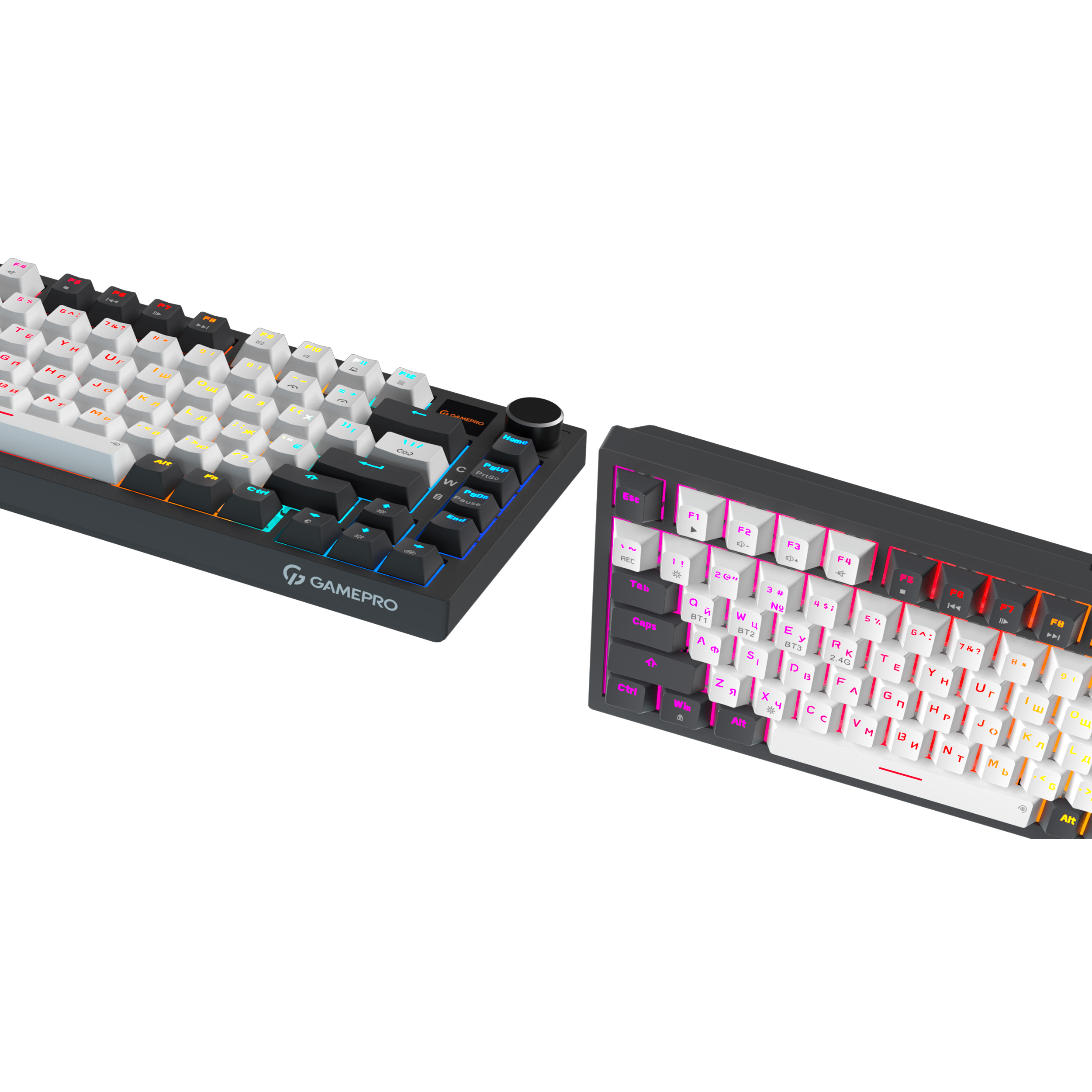Клавиатура беспроводная GAMEPRO Asgard Valhalla Pro MK160W-D-Pro Rainy Switch White