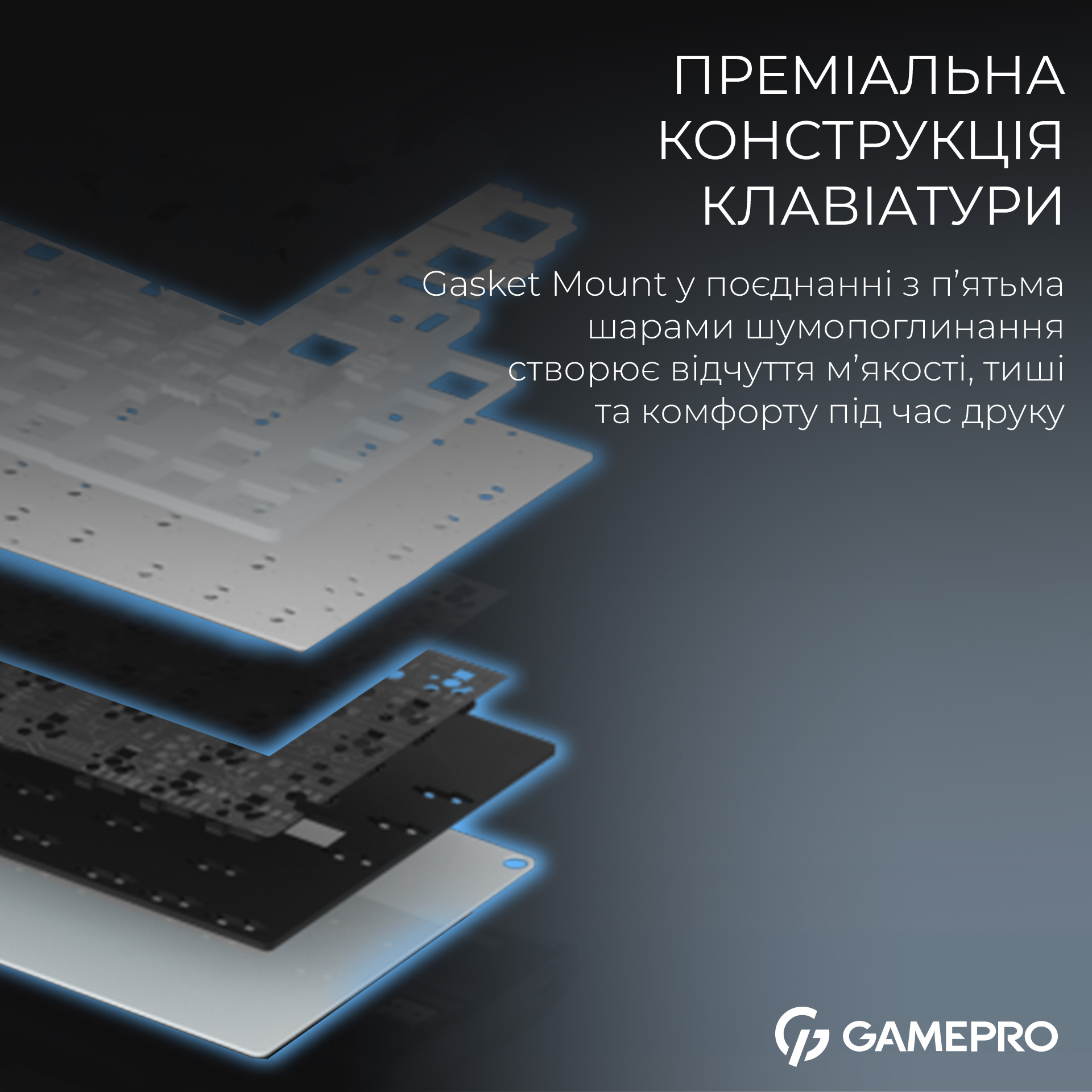 Клавиатура беспроводная GAMEPRO Asgard Valhalla Pro MK160W-D-Pro Rainy Switch White