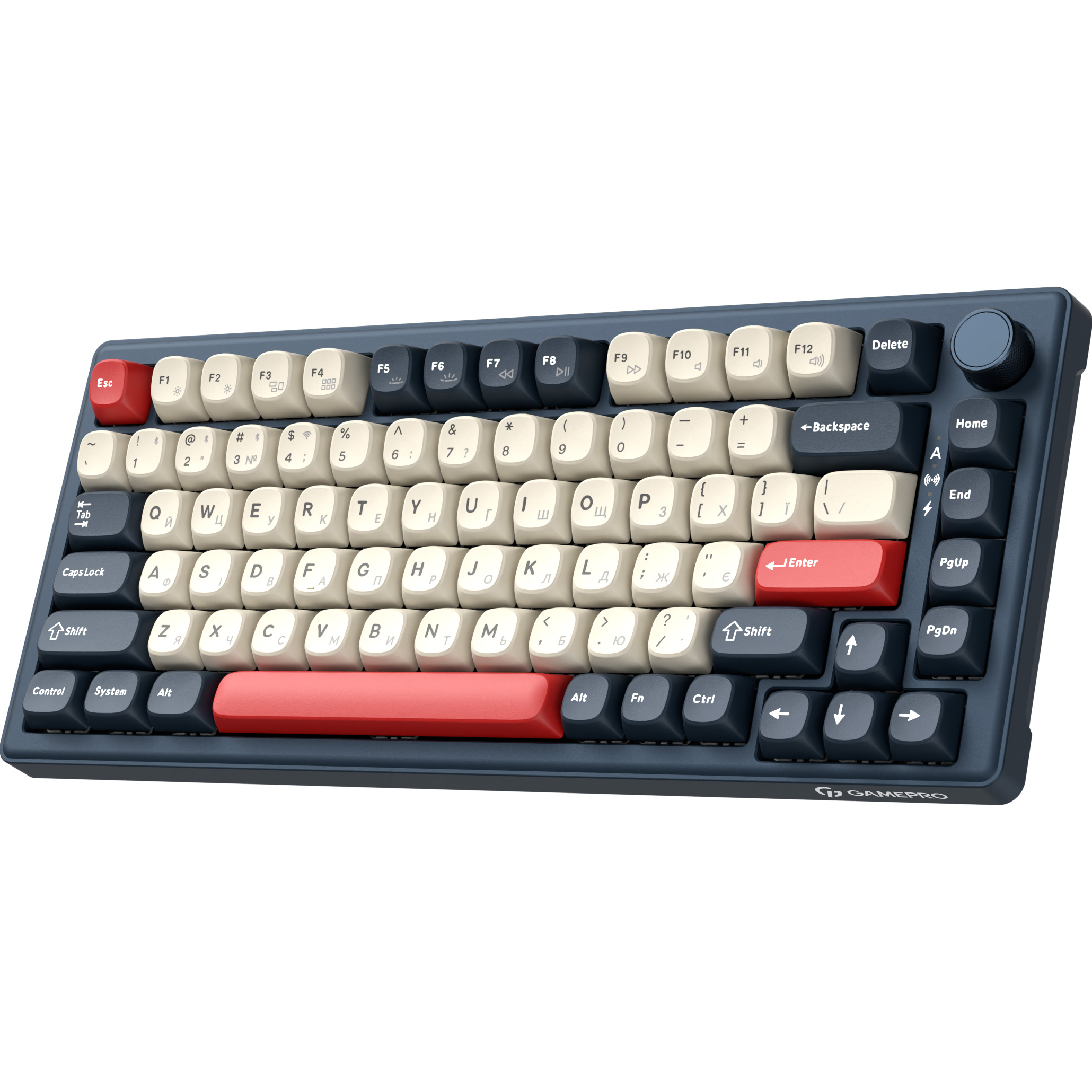 Клавиатура беспроводная GAMEPRO Asgard Yord MK266BL Keychron Super Red Switch Blue